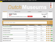 Tablet Screenshot of dutchmuseums.com